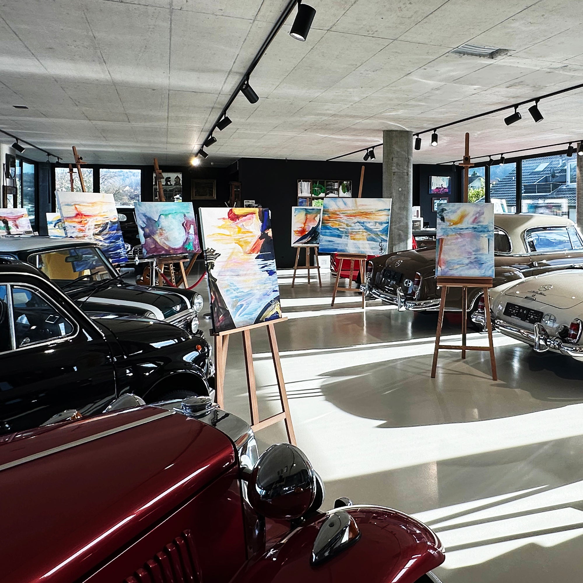 Begegnung Kunst – Oldtimer