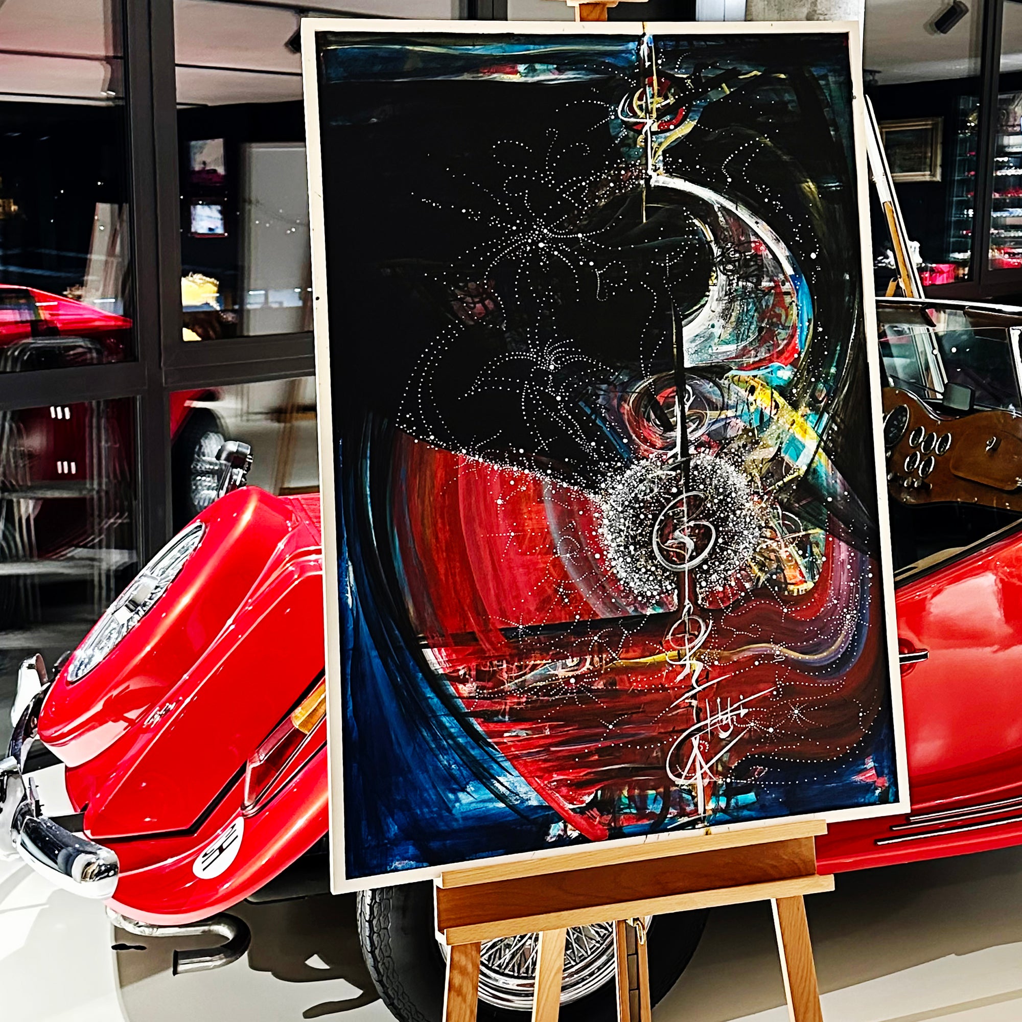 Begegnung Kunst – Oldtimer