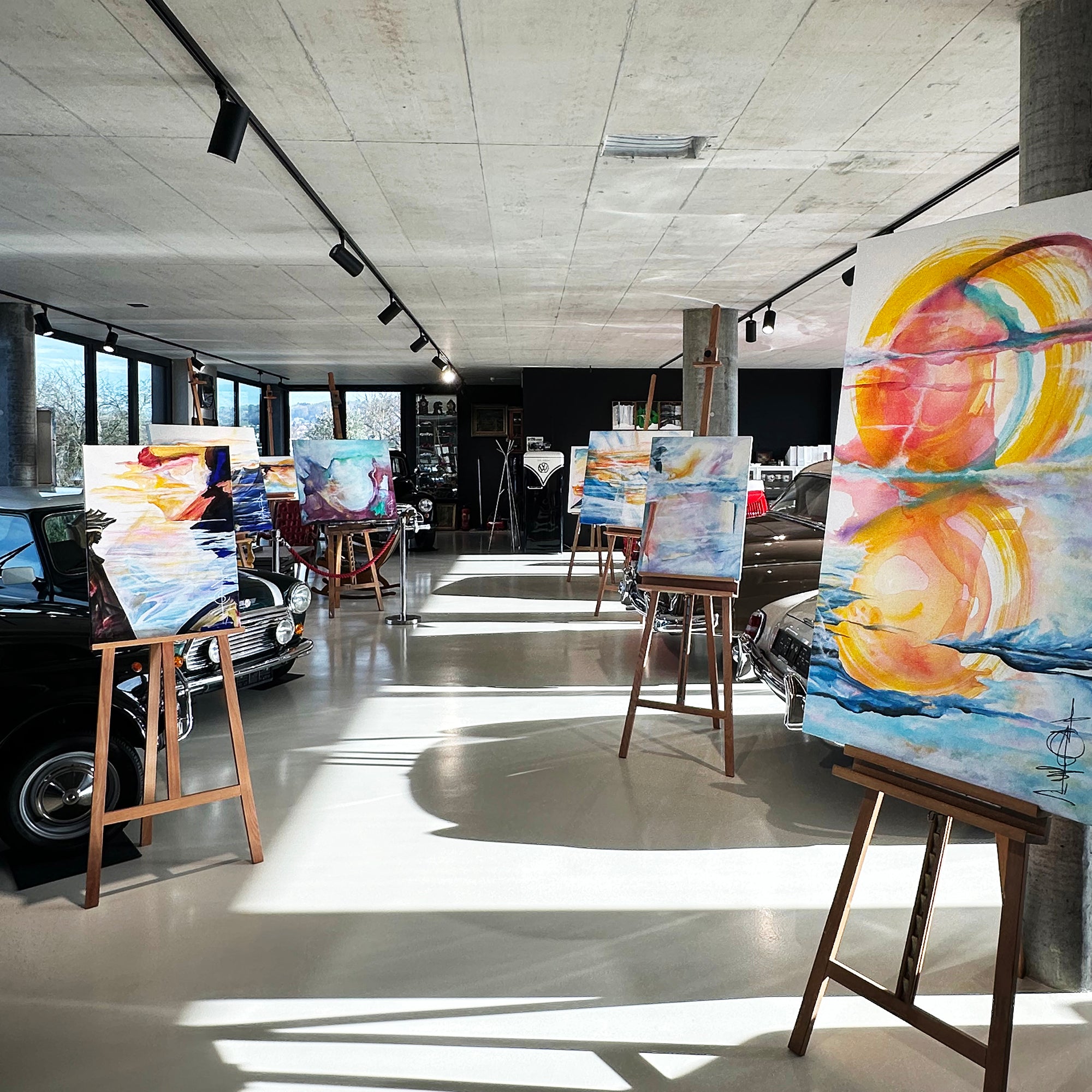 Begegnung Kunst – Oldtimer